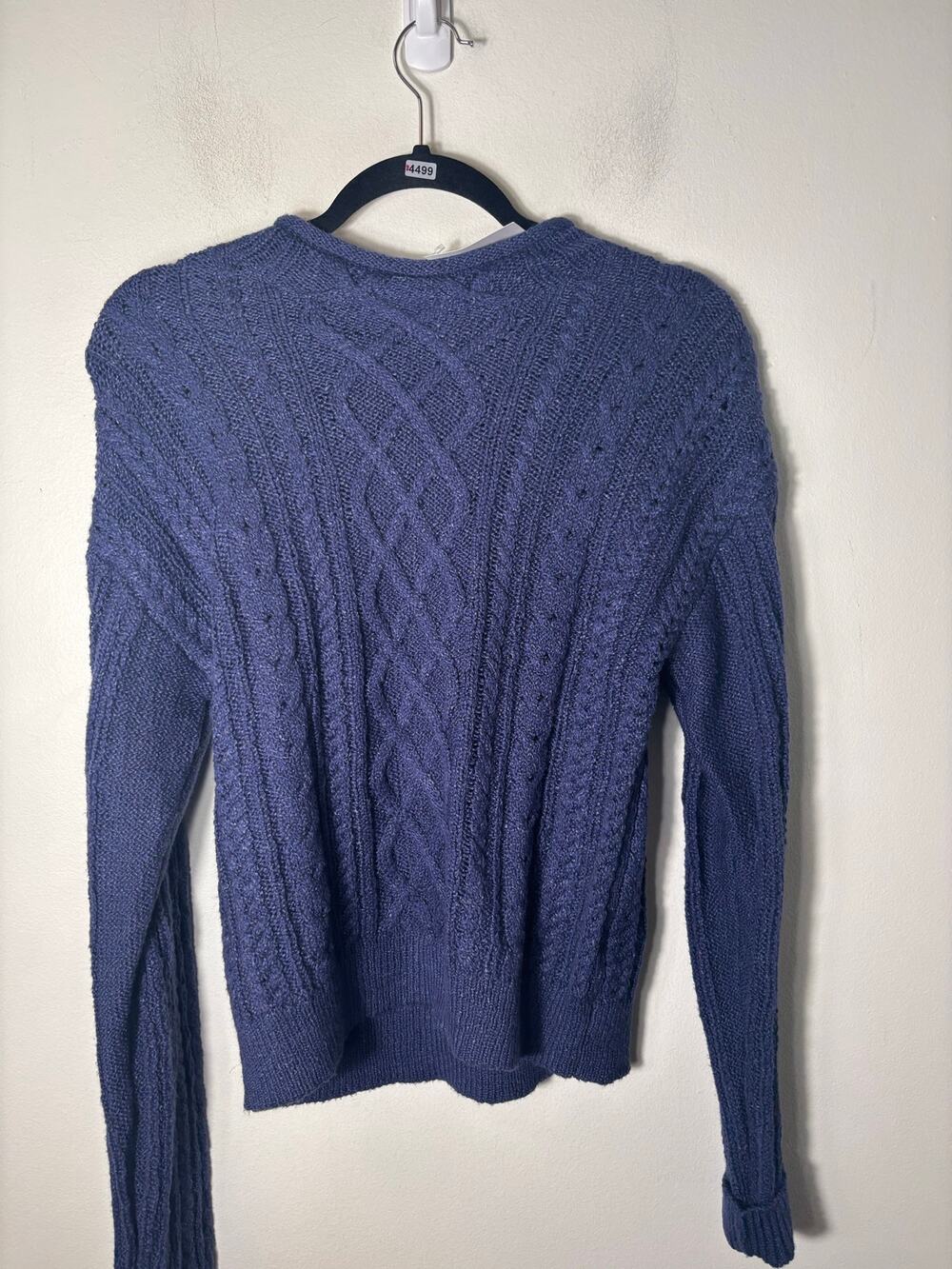NWT J. Crew Navy Blue Long Sleeve Knit Sweater Sz XS